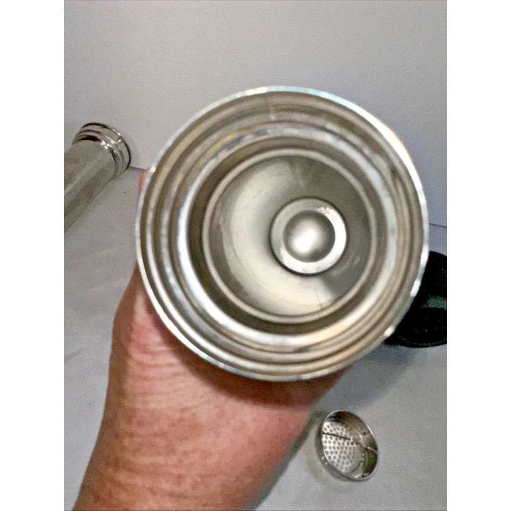 Teavana Contour 16 oz Green Stainless Tumbler - COMPLETE with Infuser Basket